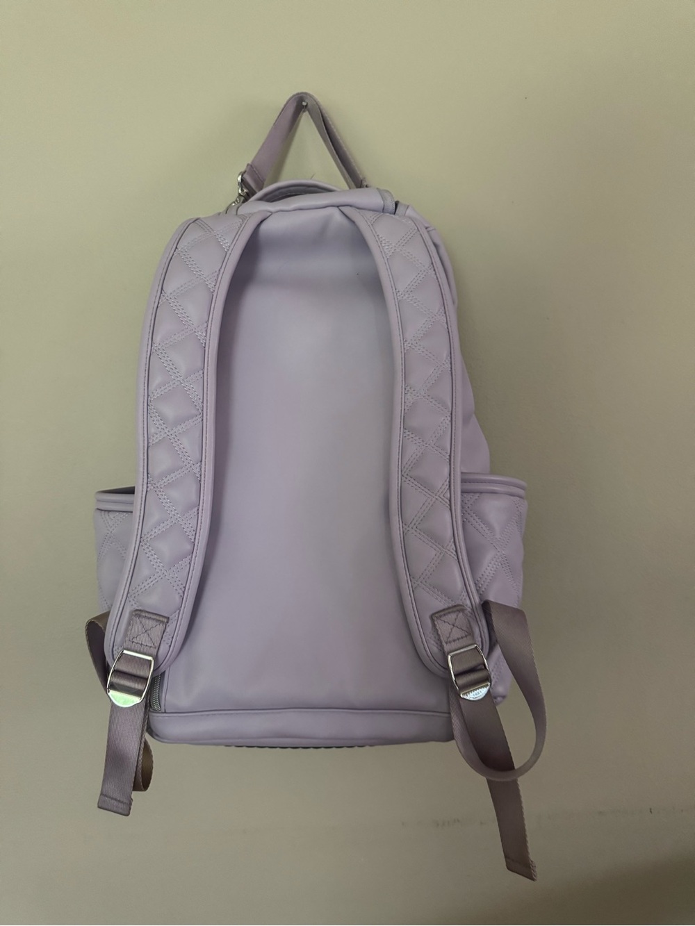 Itzy Ritzy Quilted Lavender Backpack - Picture 2 of 5